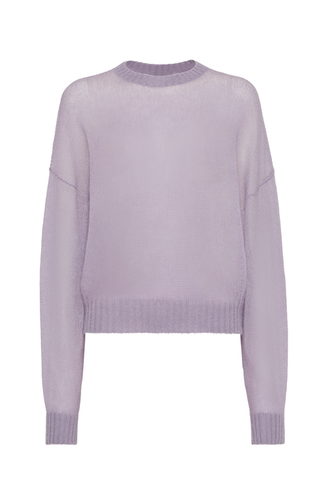 Tシャツ・カットソー BRUNELLO CUCINELLI Women Tunic Tops M0T81HA800C9101 PURPLE T-shirt with monili for Woman in Lilac | Brunello Cucinelli
