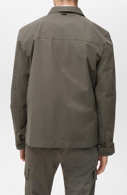Mango Water Repellent Shirt Jacket In Multi