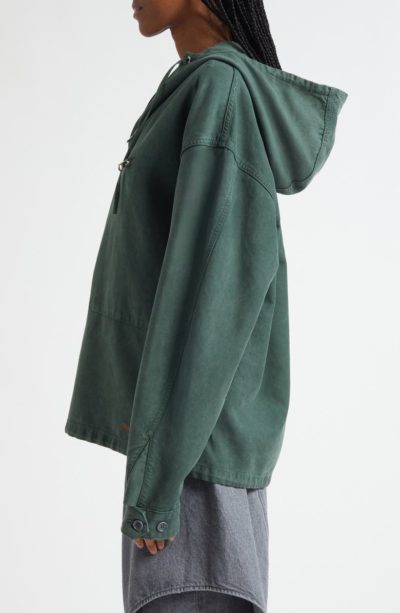 JW Anderson Garment Dye Anorak, Alternate, color, Pine