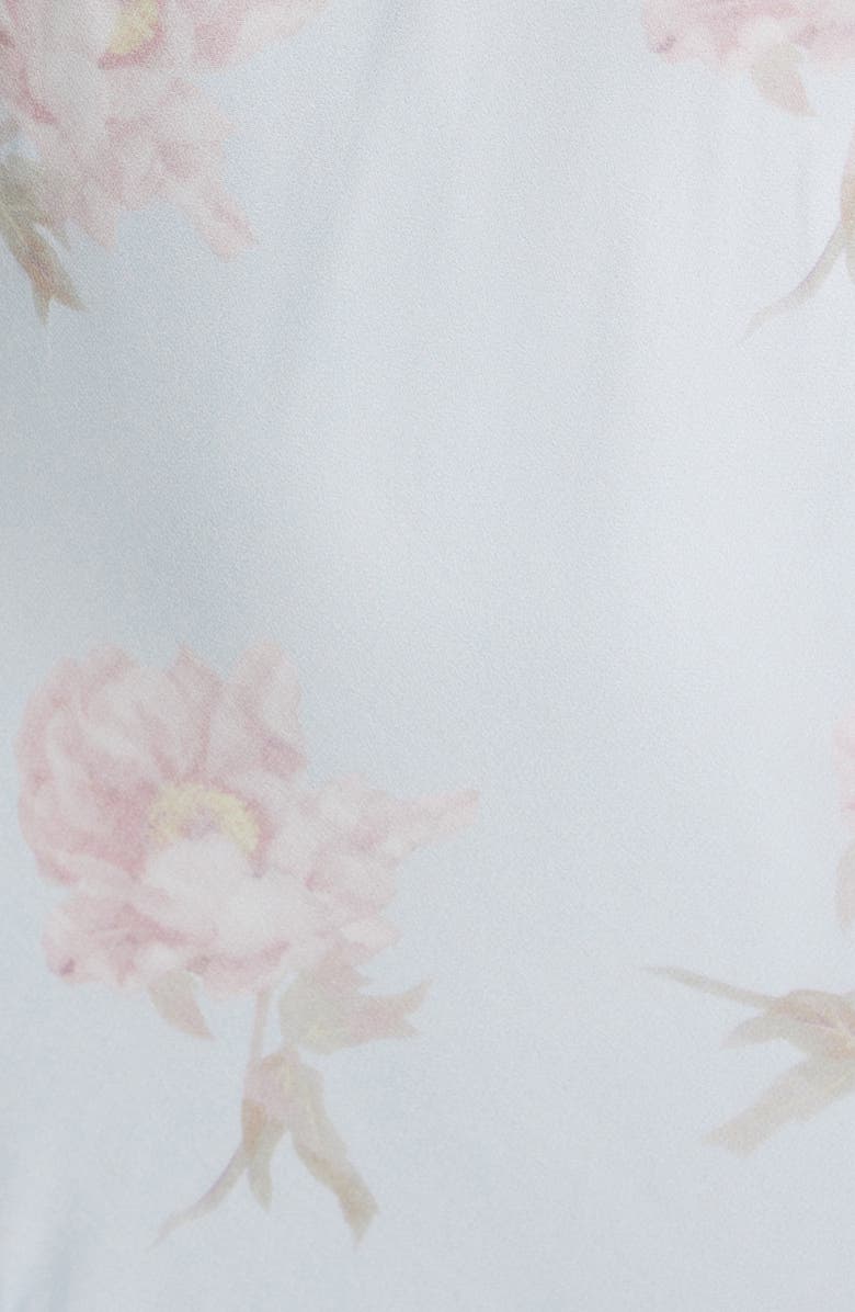 LoveShackFancy Rialto Floral Ruffle Dress, Alternate, color, Blue Roan