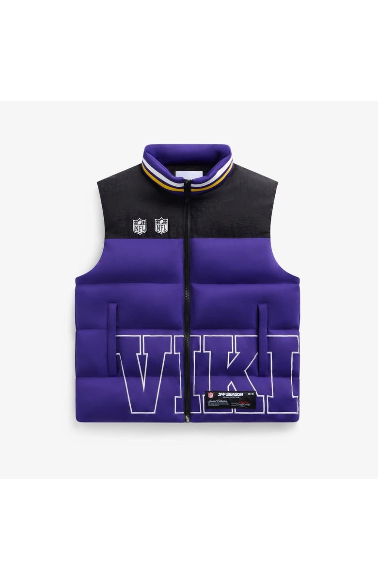 Off Season Unisex Purple Minnesota Vikings Team Puffer Vest, Main, color, Purple