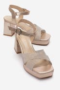Prologue Shoes Bavena Platform Block Heel Sandal
