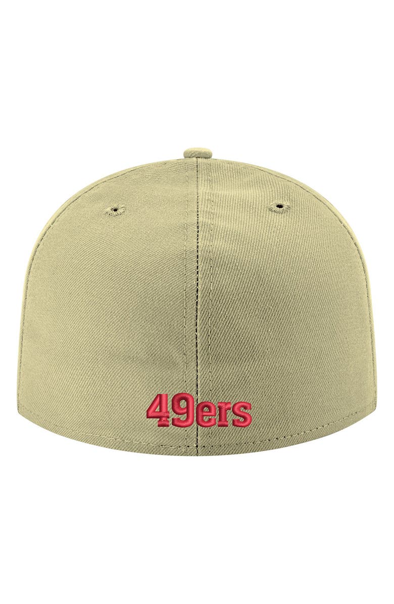 New Era Men's New Era Gold San Francisco 49ers Omaha Throwback 59FIFTY Fitted Hat, Alternate, color, Vegas Gold