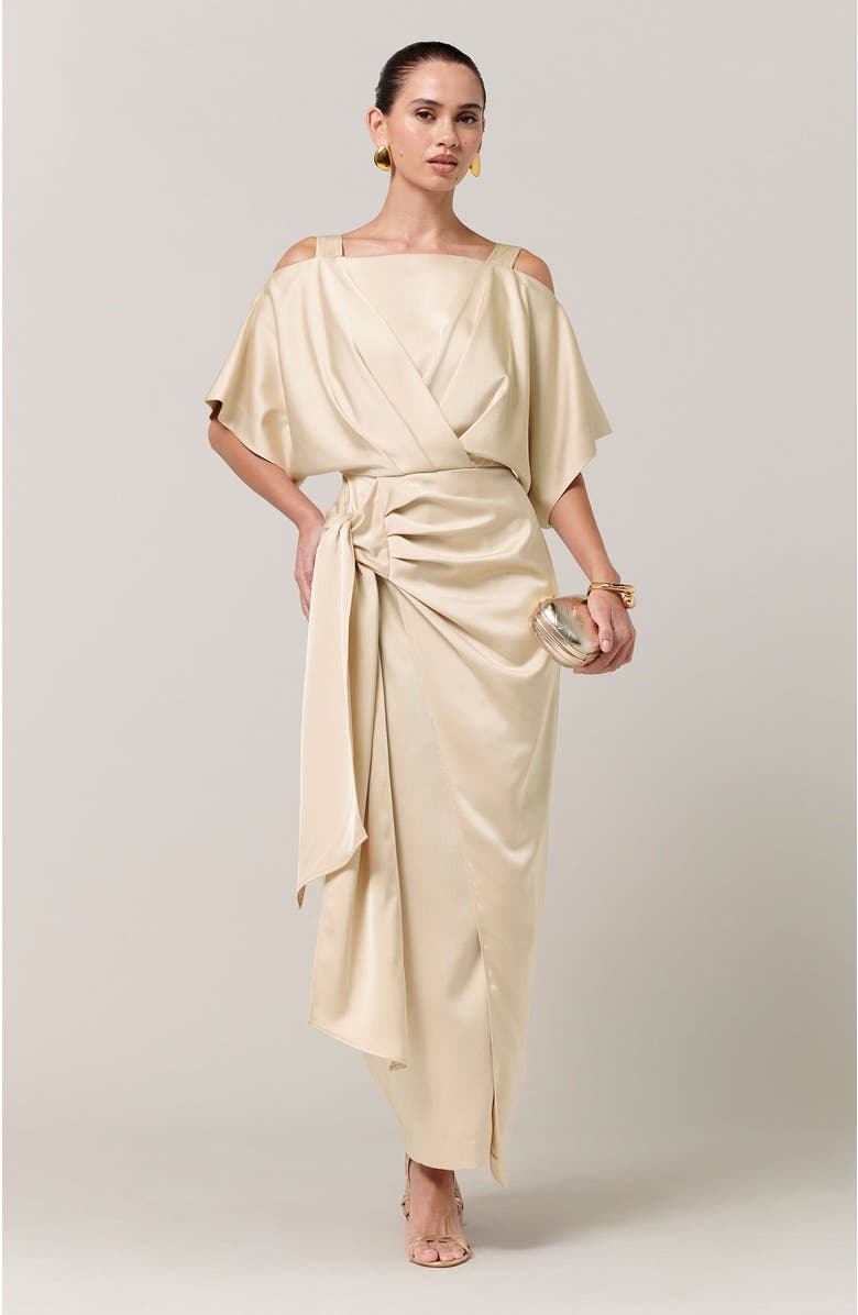 SAVEL Josylin Midi Dress, Alternate, color, Champagne