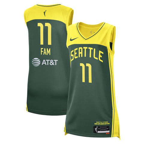 Unisex Nike Awa Fam Green Seattle Storm 2026 WNBA Draft Pick Explorer Edition Victory Jersey