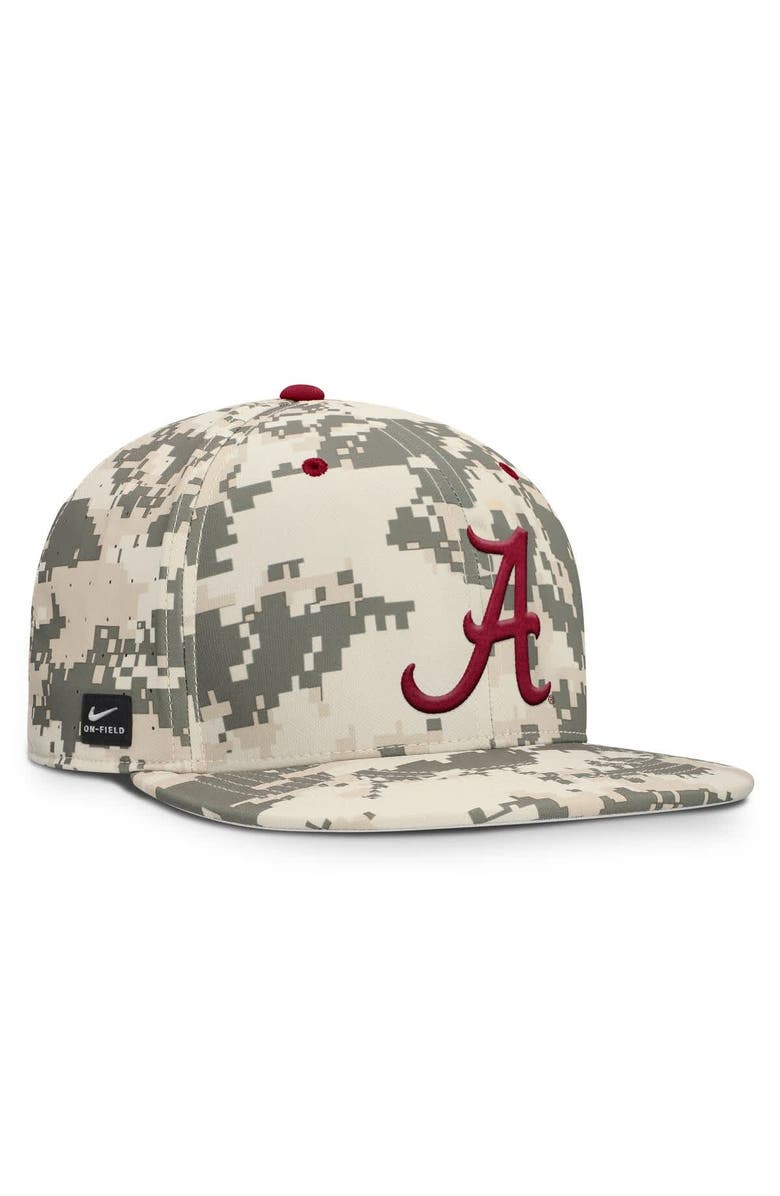 Nike Men's Nike Digital Camo Alabama Crimson Tide 2025 Dugout True Performance Fitted Hat, Alternate, color, Camo