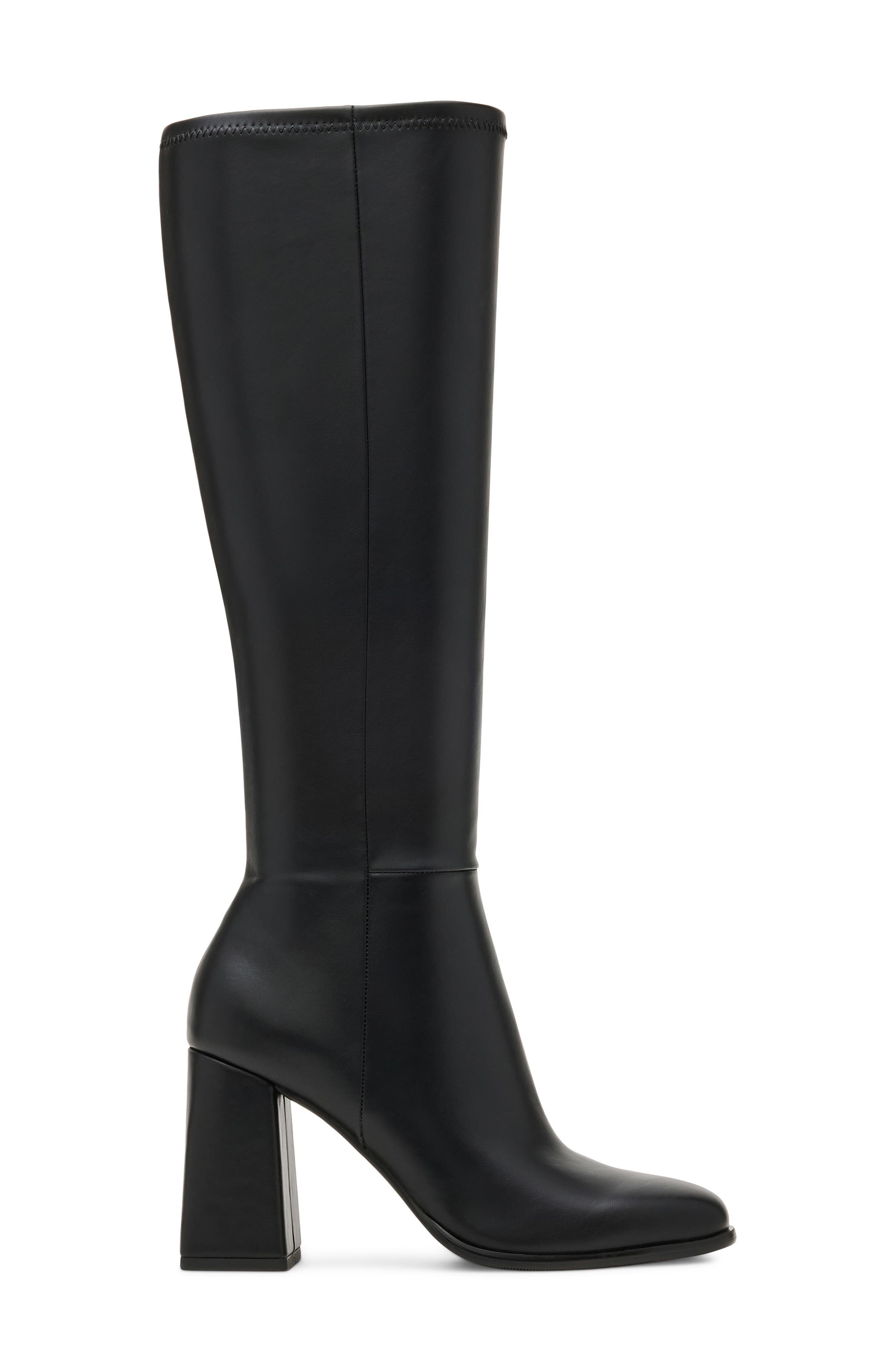 Katiee Faux Leather Knee High Boot, Alternate, color, BLACK PARIS