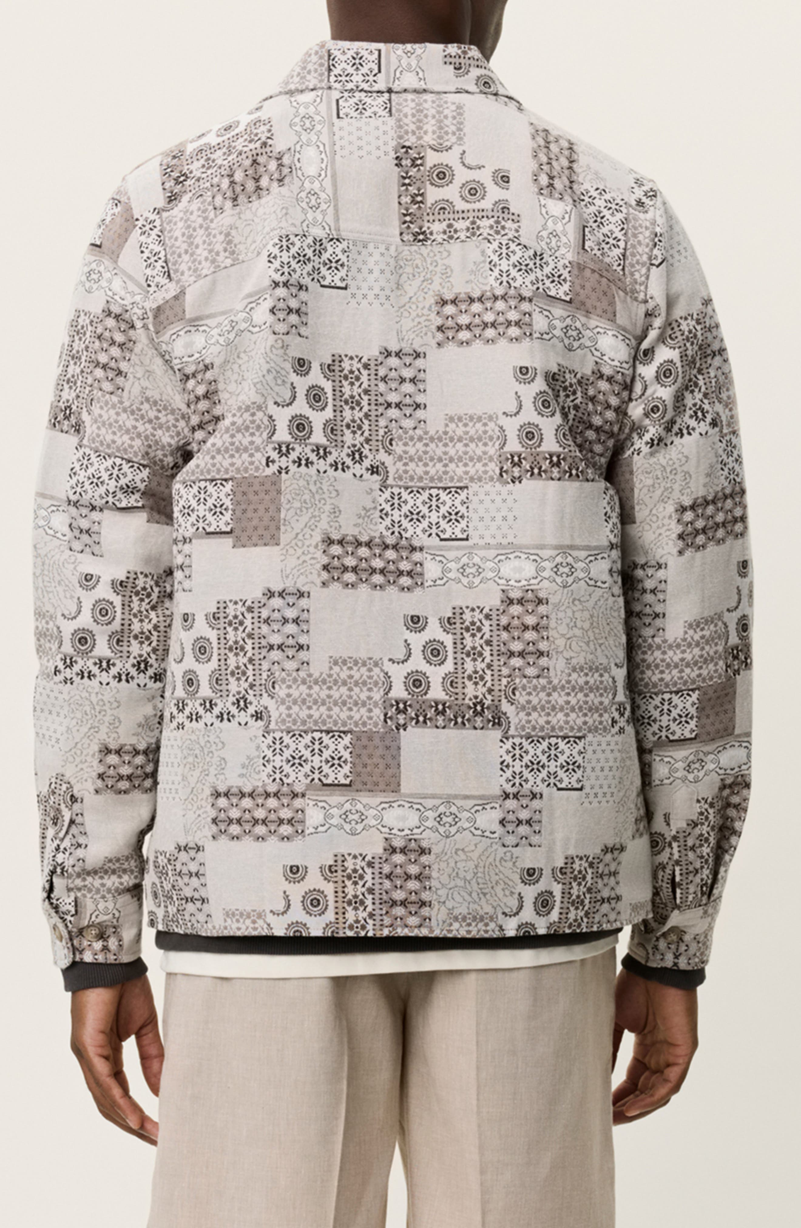 Layton Patch Jacquard Button-Up Shirt Jacket - image 2
