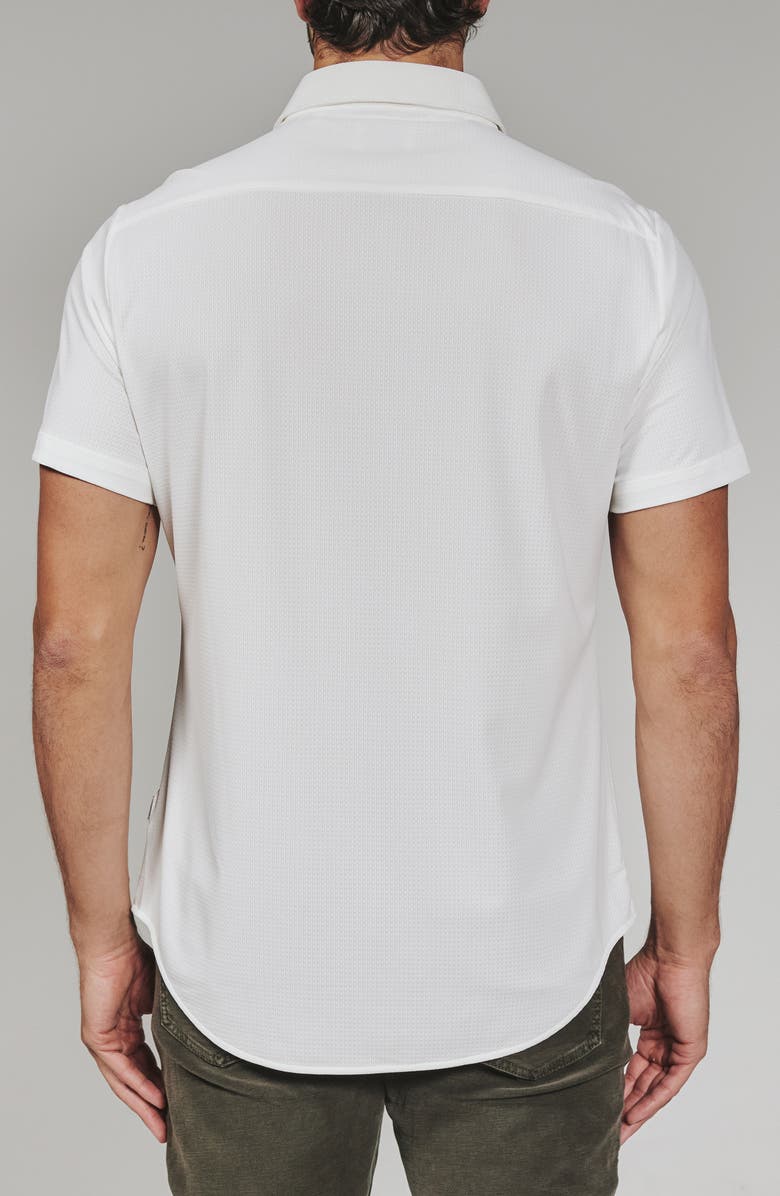 7 Diamonds Alldridge Short Sleeve Button-Up Shirt, Alternate, color, White