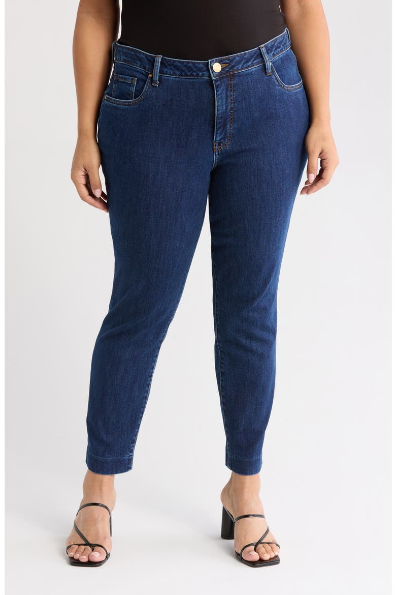 Reese High Waist Ankle Straight Leg Jeans, Main, color, HARNESS