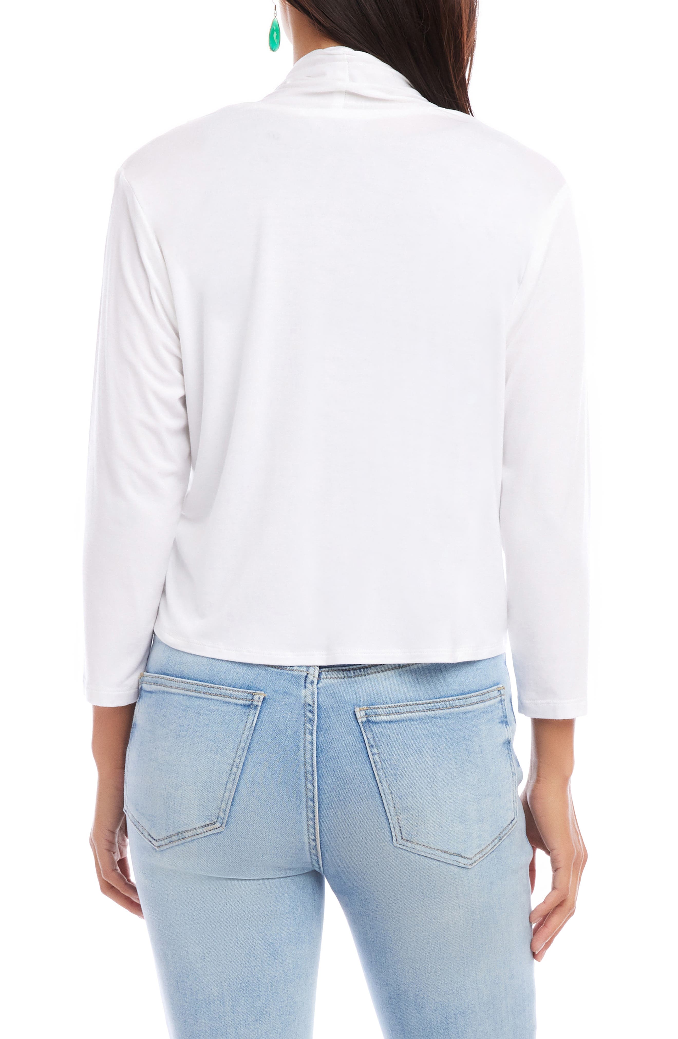 Calli Draped Open Front Cardigan - image 4
