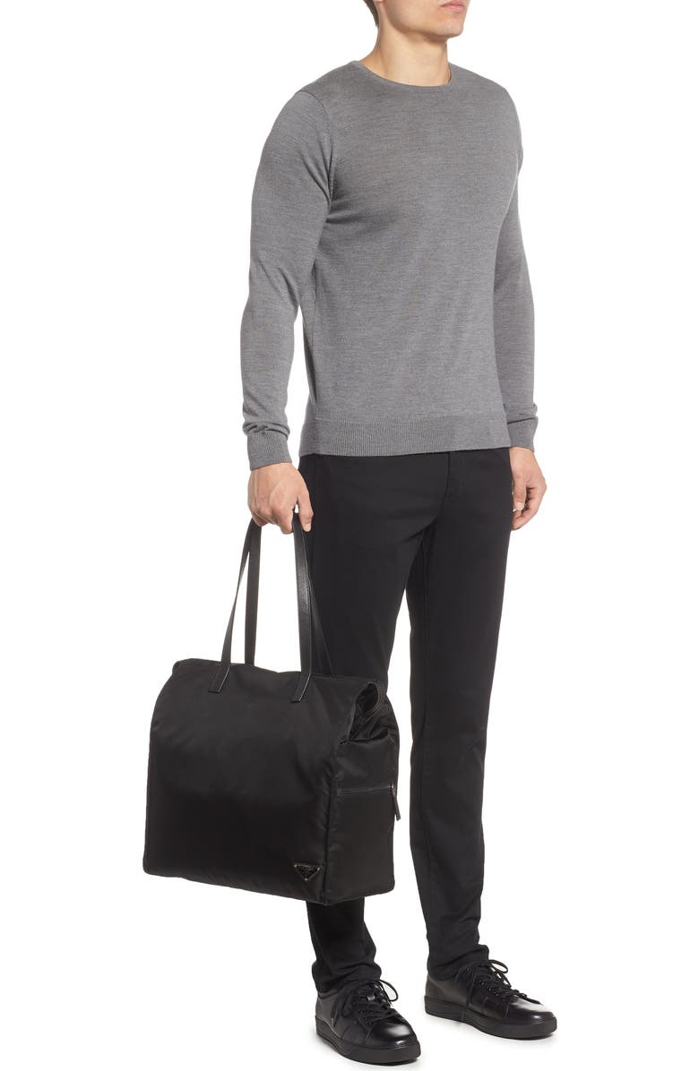 Prada Nylon Shopper, Alternate, color,