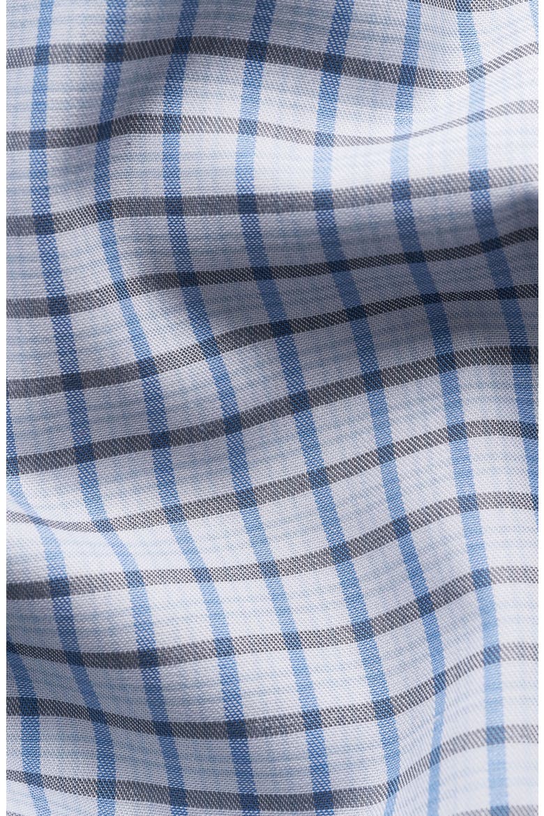 Contemporary Fit Check Cotton Dress Shirt, Alternate, color, DARK BLUE