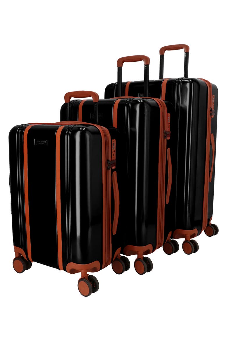 Kingston 3-Piece Hardside Luggage Set, Alternate, color, BLACK