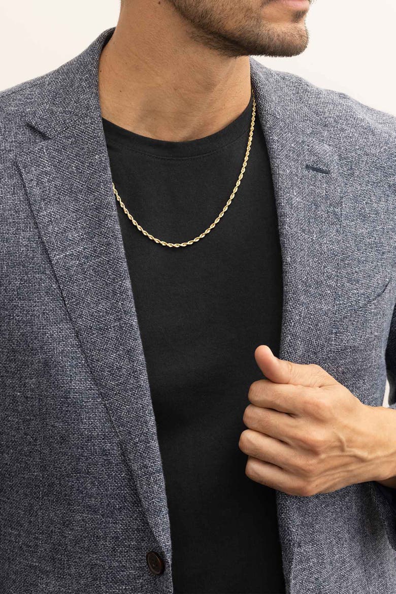 Men's Titan Rope Statement Chain in 10K Gold, Alternate, color, Yellow Gold