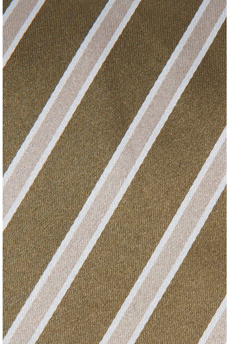 Regimental Stripe Silk Tie, Alternate, color, GREEN MULTI