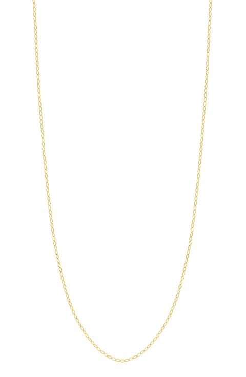14K Gold Marquise Chain Necklace
