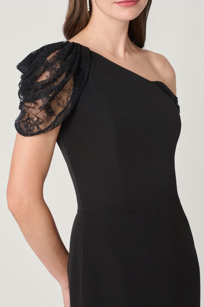 Midnight Tayla Stretch Crepe Dress, Alternate, color, Jet
