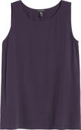 Eileen Fisher Sleeveless Silk Tunic Top