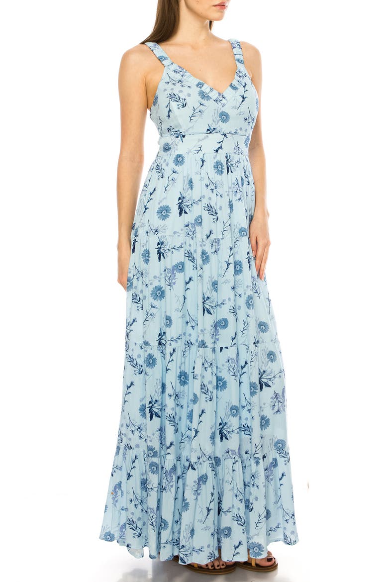 Floral Sundress, Alternate, color, BELLAD BLUE