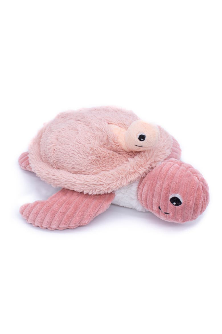 Sea Turtle Mom & Her Baby (Medium) - Secret Keeper Plush Toy, Eco-Friendly, Soft & Washable, Alternate, color, Pink