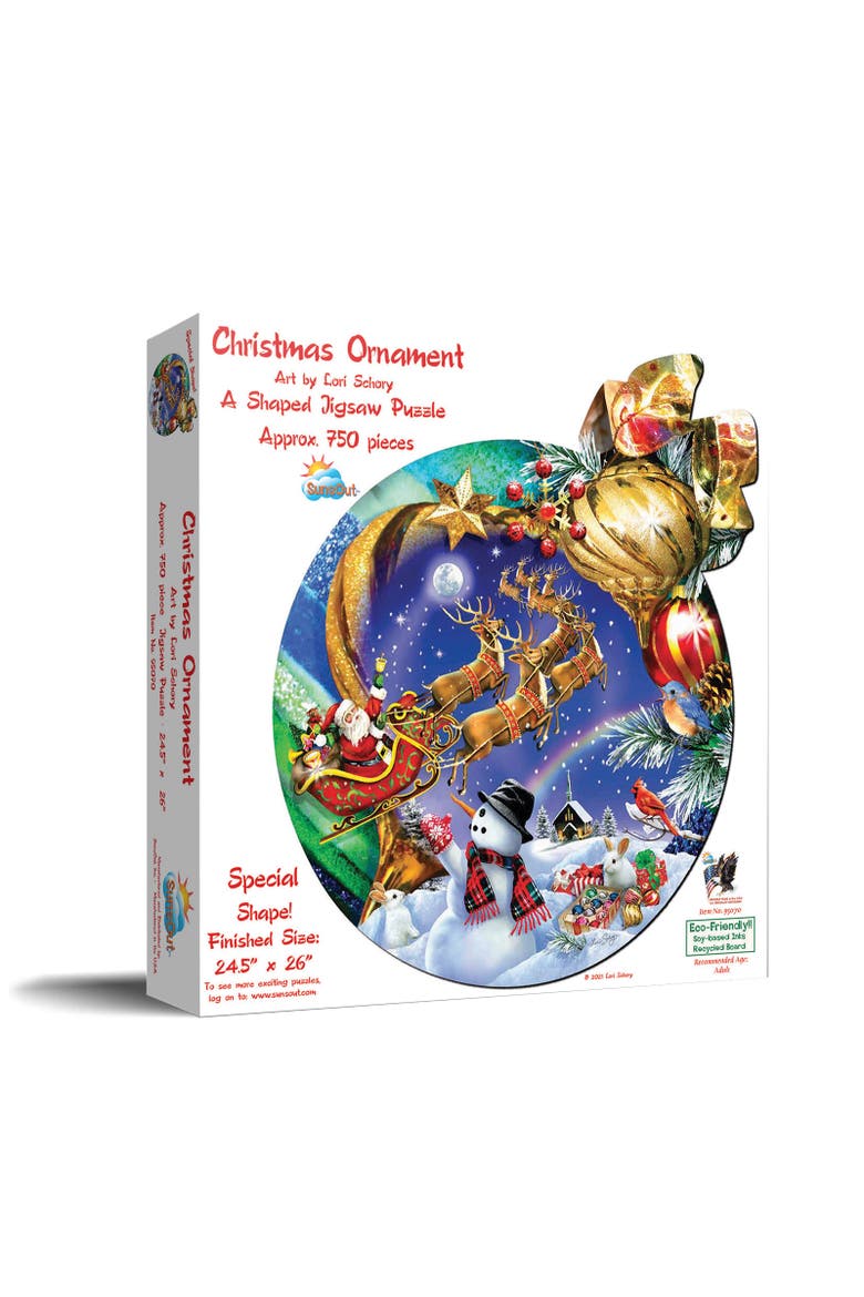 Christmas Ornament 750 piece Jigsaw Puzzle for Adults Special Shape, Main, color, Multicolor