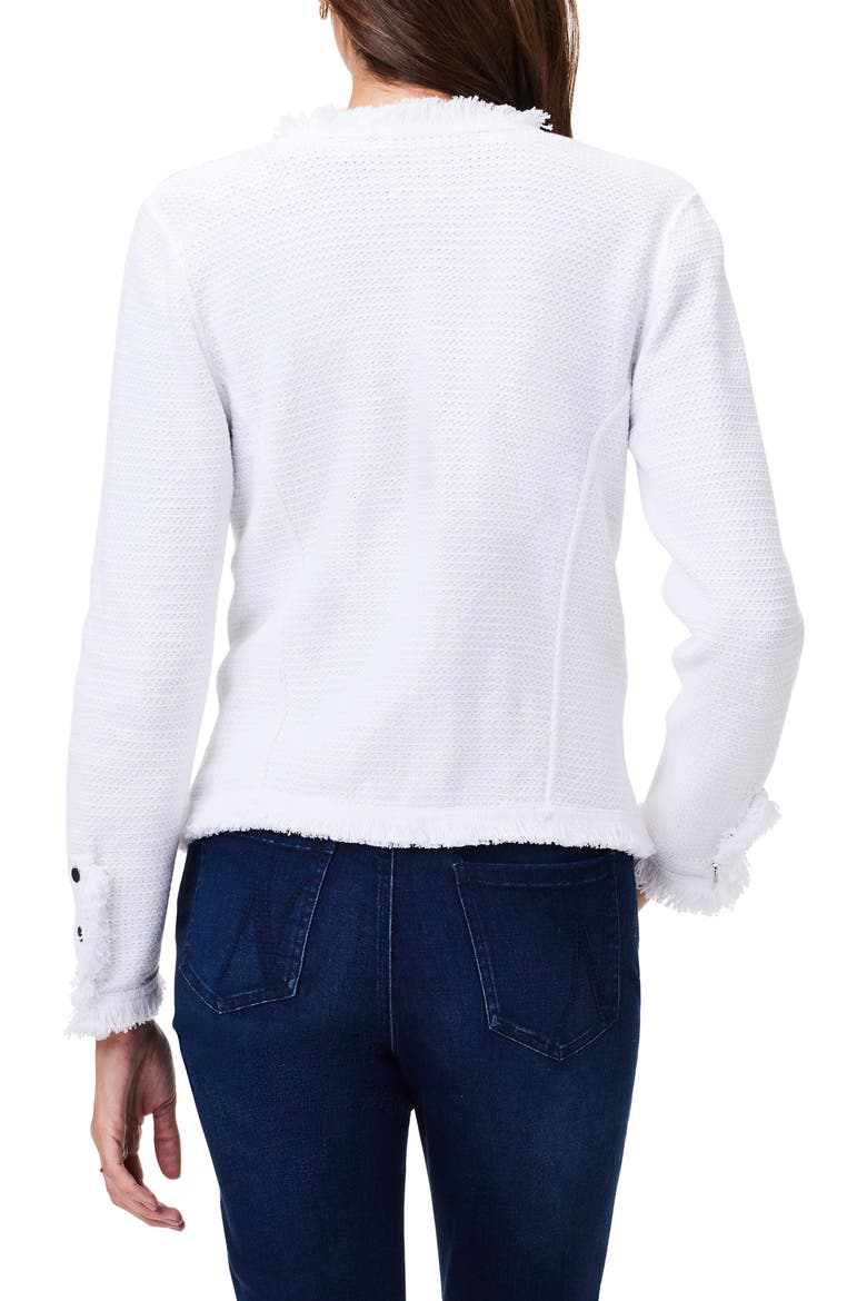 Fringe Mix Knit Jacket, Alternate, color, PAPER WHITE
