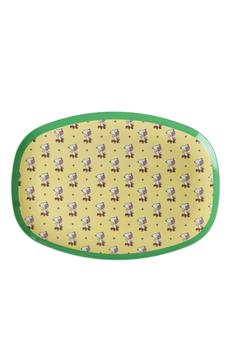 Rectangular Plate Snoopy, Main, color, Yellow