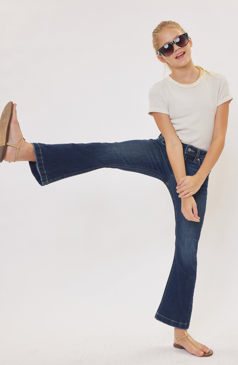 KanCan Aster Mid Rise Kids Flare Jeans, Alternate, color,
