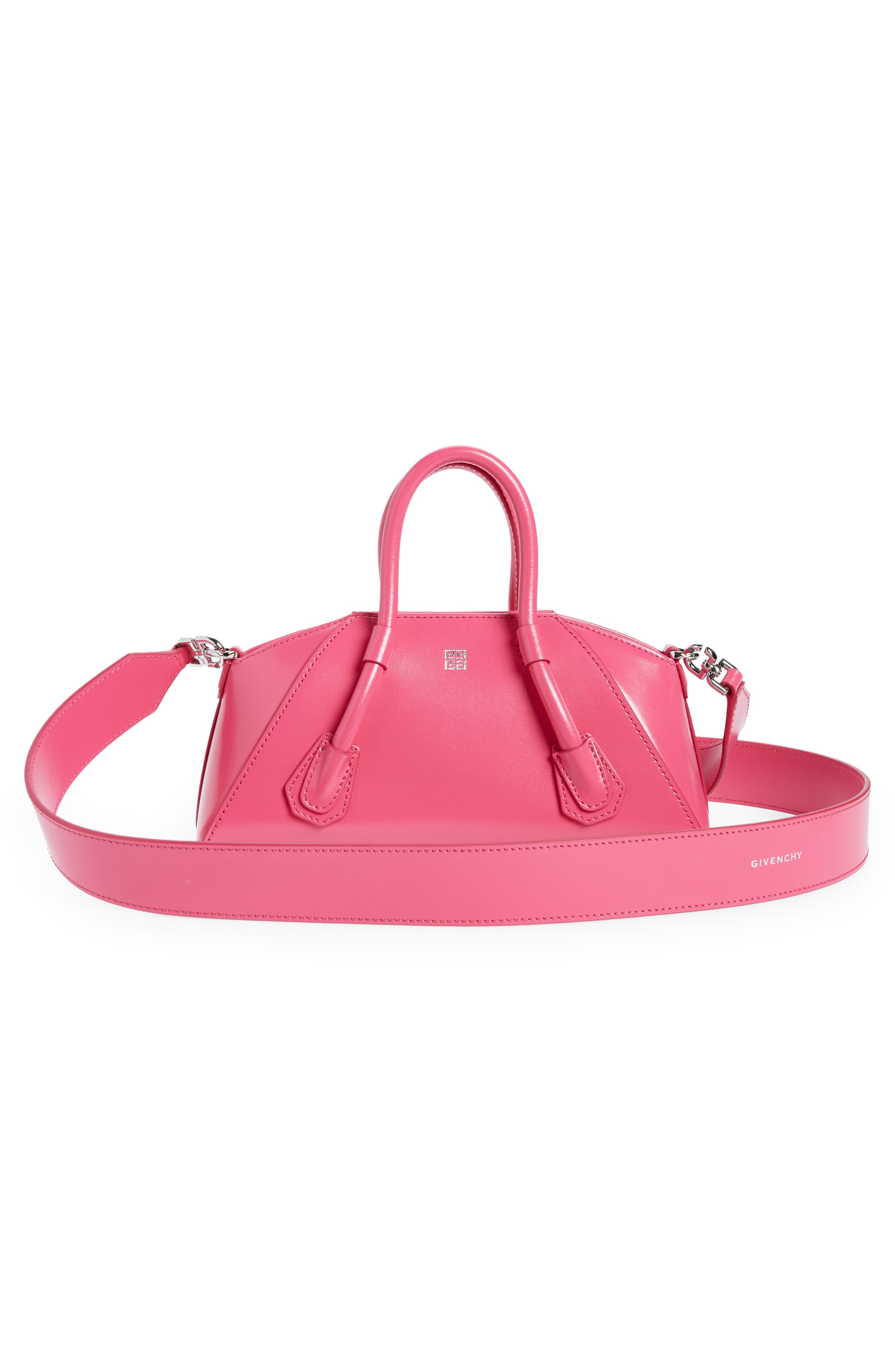 Mini Antigona Stretch Handbag, Alternate, color, NEON PINK