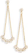 NORDSTROM RACK Cubic Zirconia Triangle Chain Drop Earrings