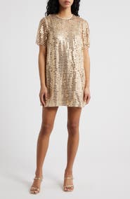 Saylor Stara Sequin Cocktail Shift Minidress