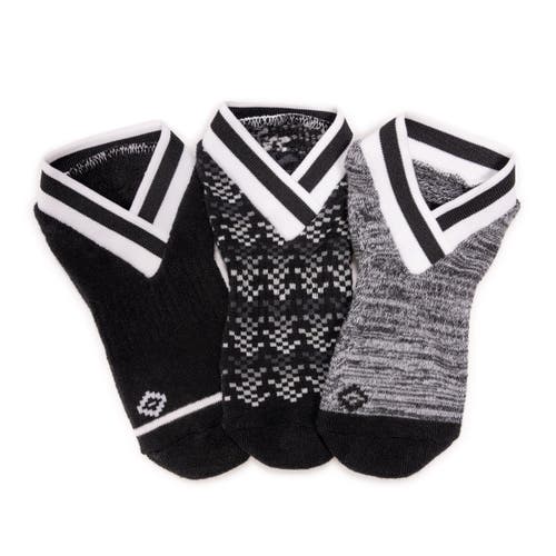 Muk Luks Studio Socks 3 Pair Pack In Black