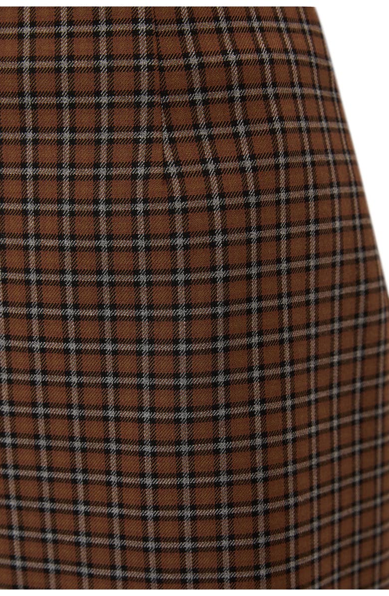 Exquise Kalea Check Mini Skirt, Alternate, color, Brown