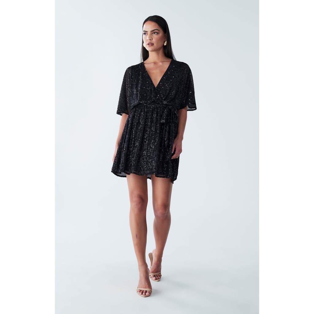 Bwldr Danae Mini Dress In Black
