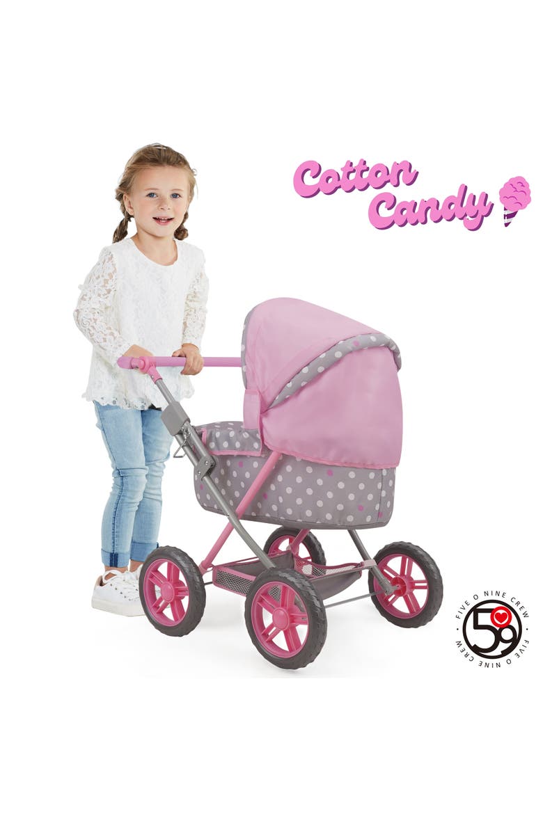 Cotton Candy Pink Amanda Doll Pram, Alternate, color, Multicolored