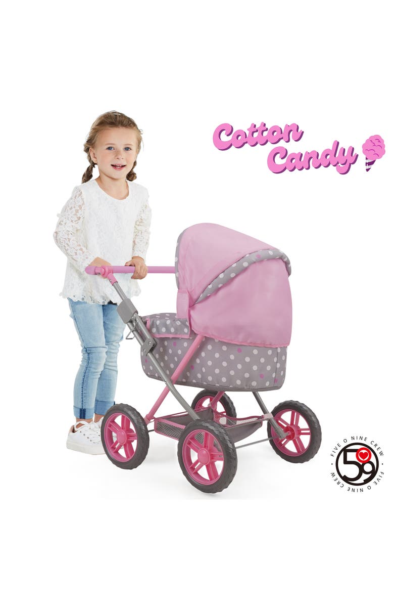 509 Crew Cotton Candy Pink Amanda Doll Pram, Alternate, color, Multicolored