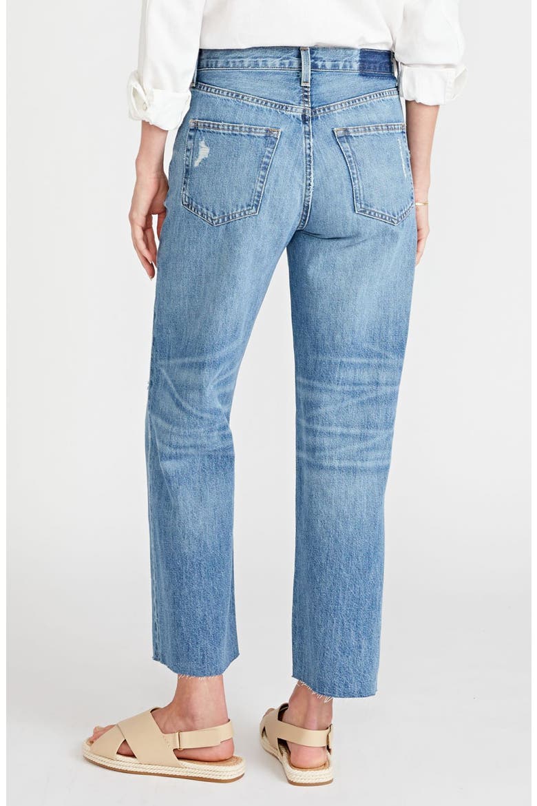 Tyler Ripped High Waist Wide Leg Jeans, Alternate, color, FLEETWOOD