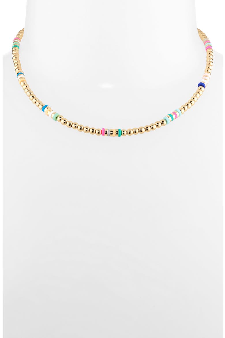 Beaded Necklace, Alternate, color, MULTI- GOLD
