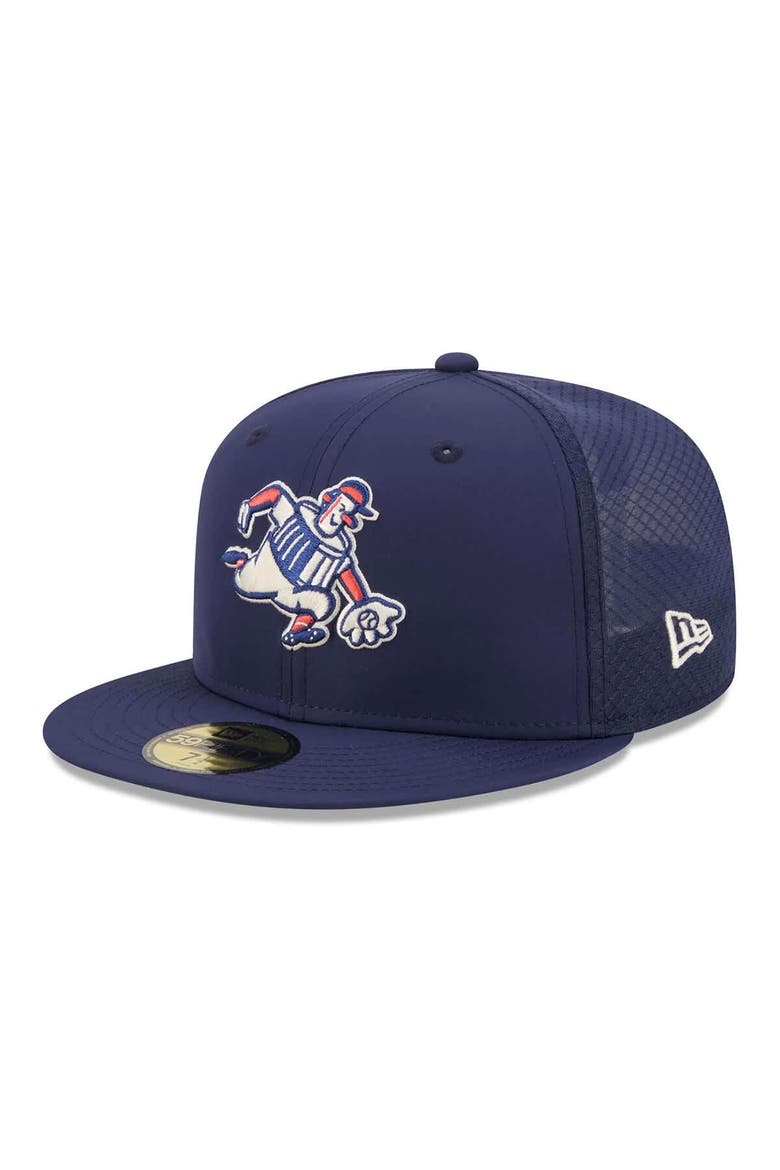 Men's New Era Navy Milwaukee Brewers 2026 City Connect Batting Practice 59FIFTY Fitted Hat, Main, color, Navy