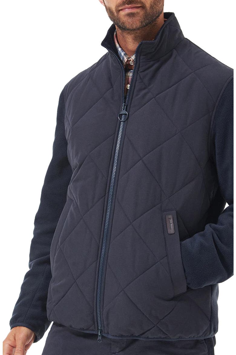 Hybrid Fleece Jacket, Alternate, color, NAVY