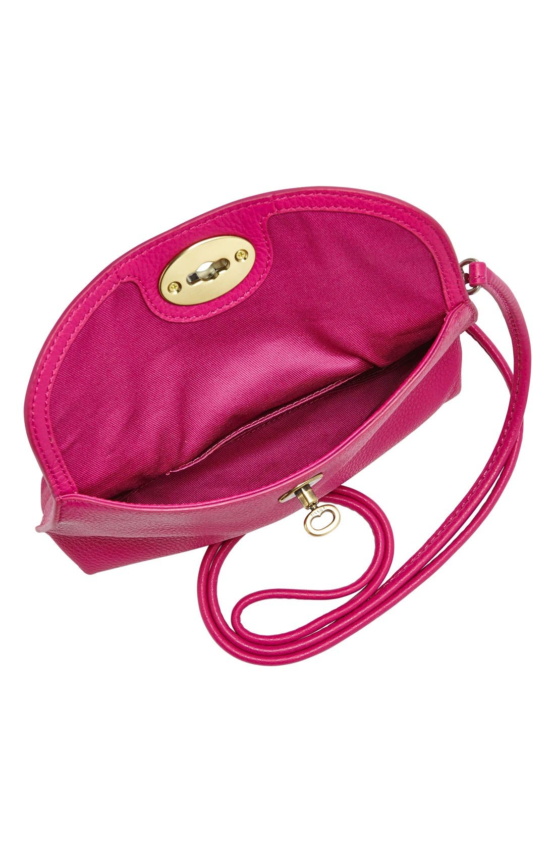 'Monica' Leather Crossbody Bag, Alternate, color, FUCHSIA