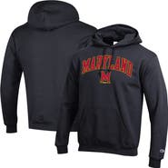 Champion Men's Champion Black Maryland Terrapins Arch Over Logo Pullover Hoodie
