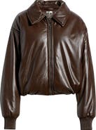 HOUSE OF CB Sante Faux Leather Bomber Jacket