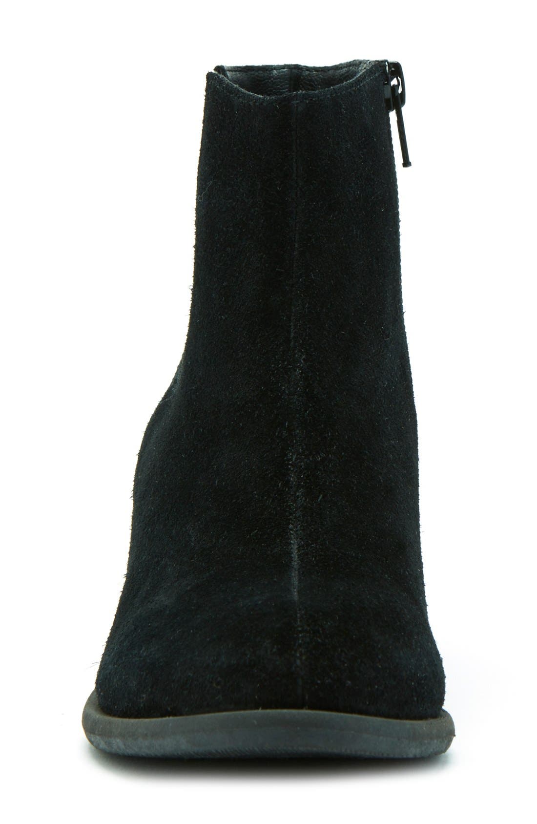 'Mandy' Waterproof Bootie, Alternate, color, BLACK SUEDE