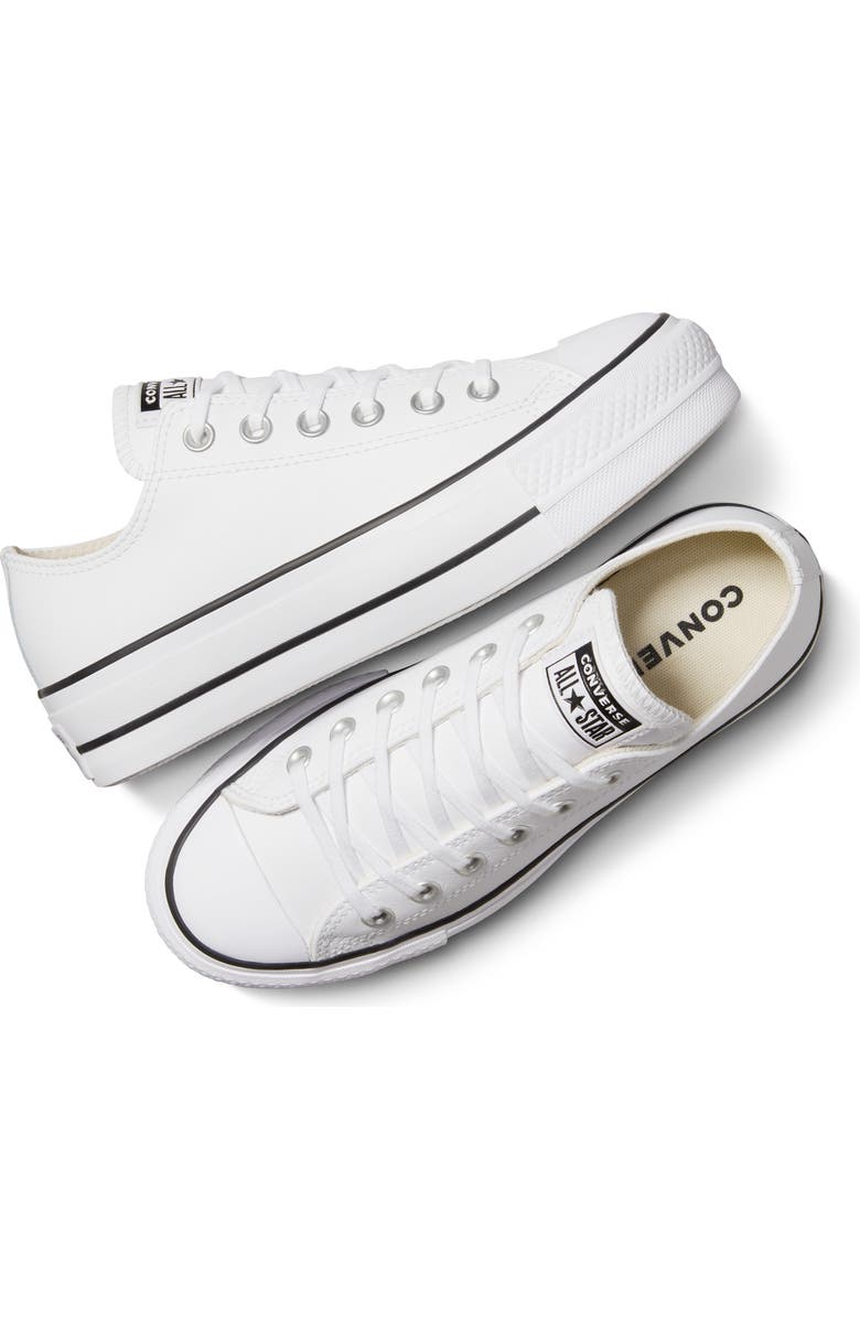 Converse Chuck Taylor<sup>®</sup> All Star<sup>®</sup> Lift Low Top Leather Sneaker, Alternate, color,