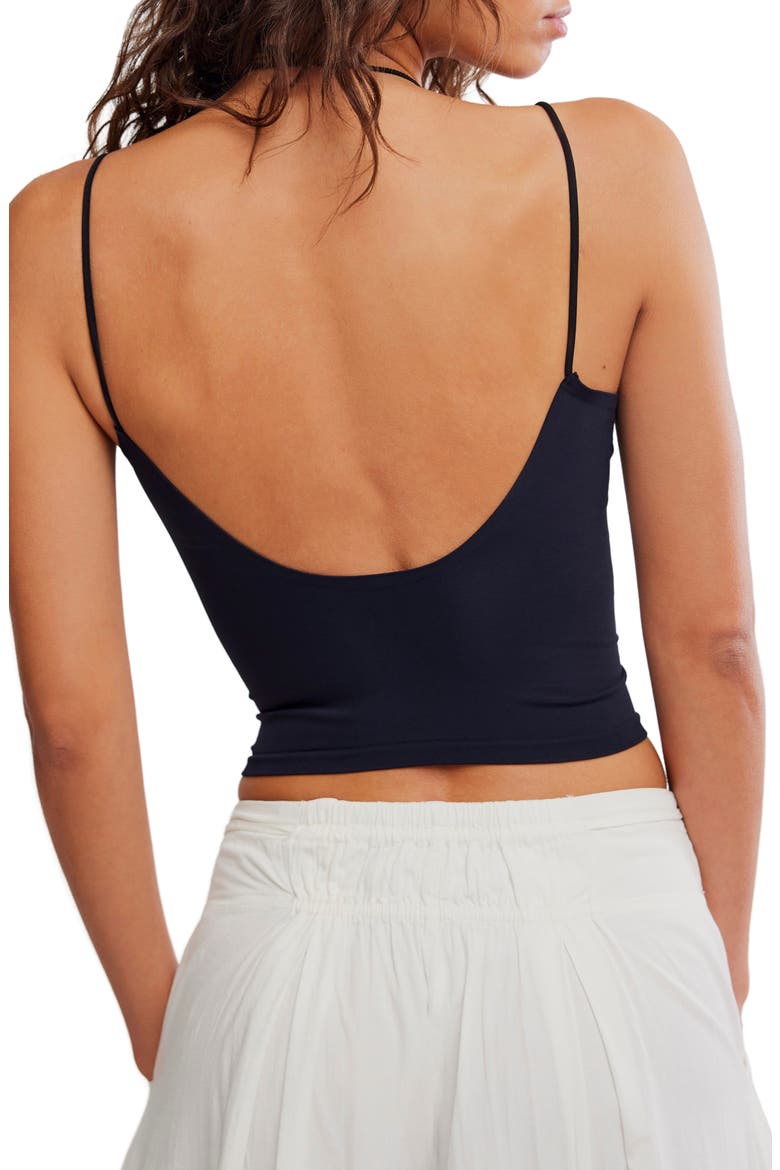 Round Two Skinny Strap Camisole, Alternate, color, BLACK