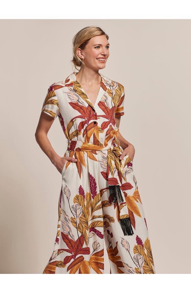 Tori Richard Something About Lily Karina Jumpsuit, Alternate, color, Shell