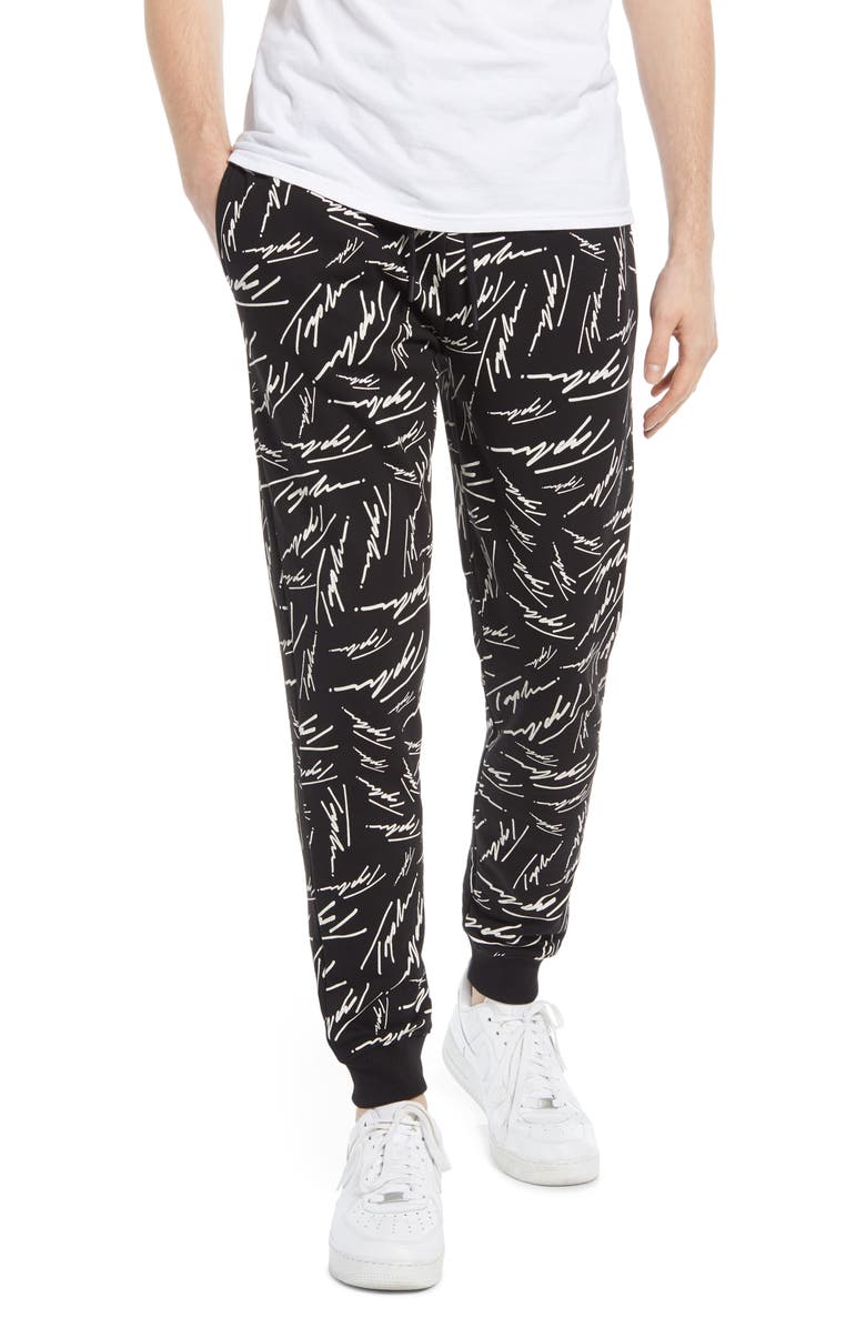 Topman Signature Print Joggers, Main, color, 
