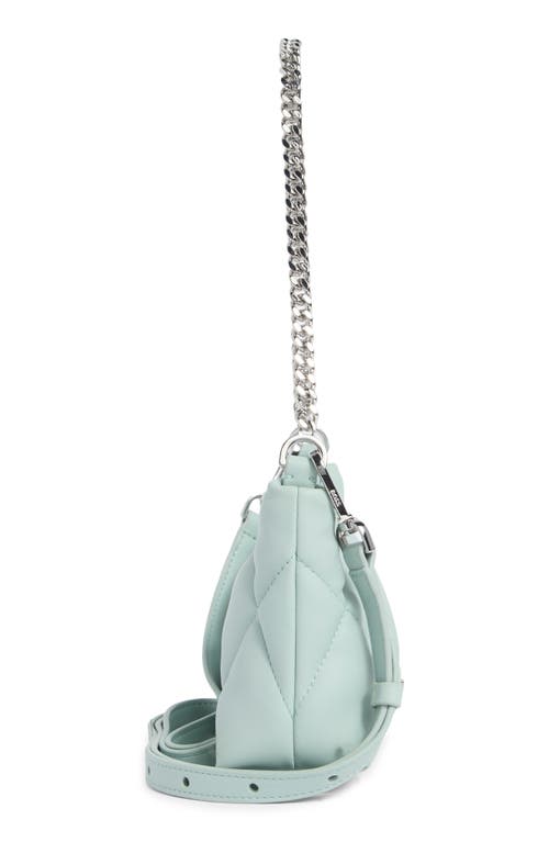 Hugo Boss Boss Abelie Quilted Faux Leather Hobo Bag In Green